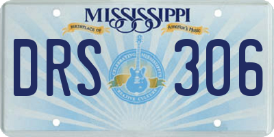 MS license plate DRS306