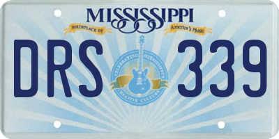 MS license plate DRS339