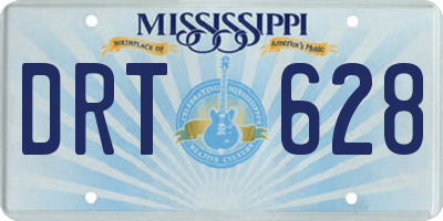 MS license plate DRT628