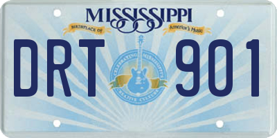 MS license plate DRT901