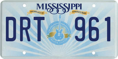 MS license plate DRT961