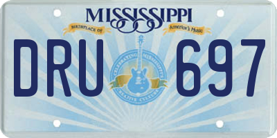 MS license plate DRU697