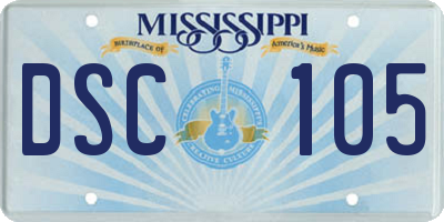 MS license plate DSC105
