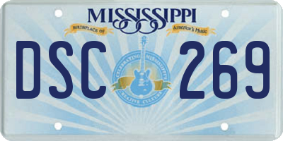 MS license plate DSC269