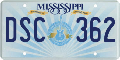 MS license plate DSC362