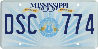 MS license plate DSC774