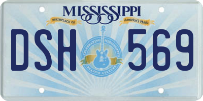 MS license plate DSH569