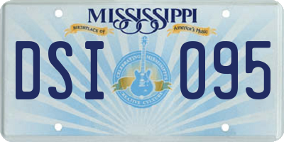 MS license plate DSI095