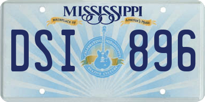 MS license plate DSI896