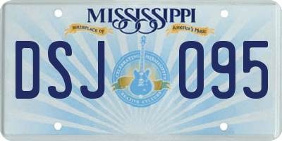 MS license plate DSJ095