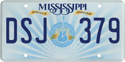 MS license plate DSJ379