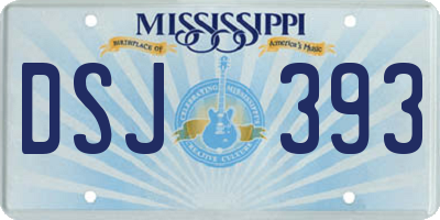 MS license plate DSJ393