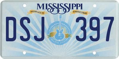 MS license plate DSJ397