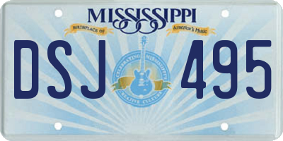 MS license plate DSJ495