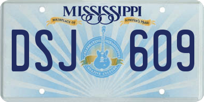 MS license plate DSJ609