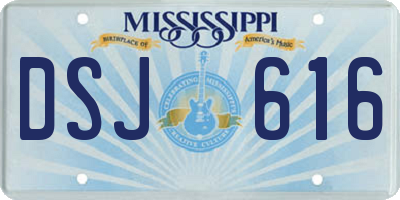 MS license plate DSJ616