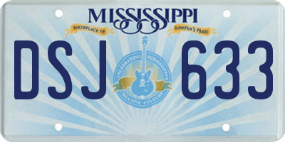 MS license plate DSJ633