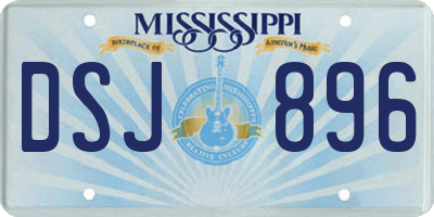 MS license plate DSJ896