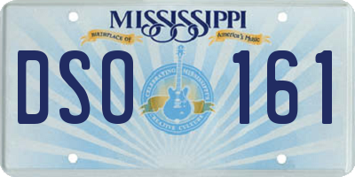MS license plate DSO161