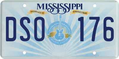 MS license plate DSO176