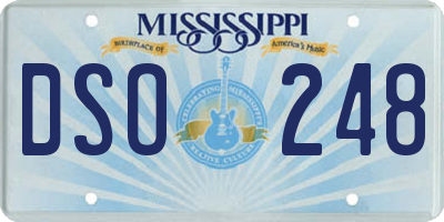 MS license plate DSO248