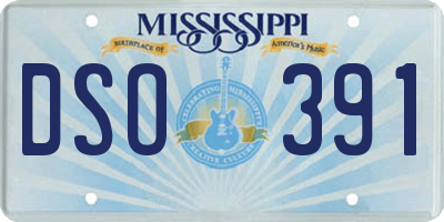 MS license plate DSO391