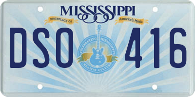 MS license plate DSO416