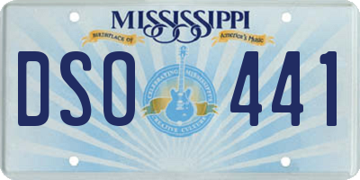 MS license plate DSO441