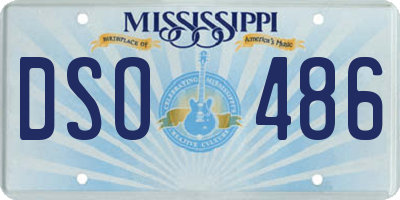 MS license plate DSO486