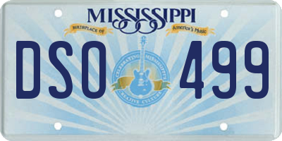 MS license plate DSO499