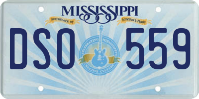 MS license plate DSO559