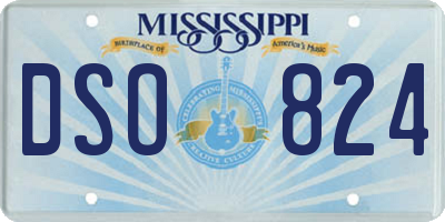 MS license plate DSO824