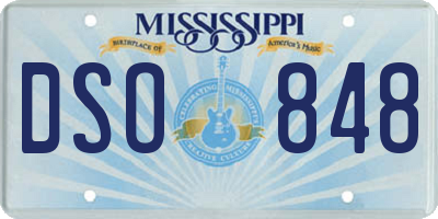 MS license plate DSO848