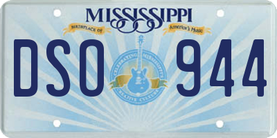 MS license plate DSO944