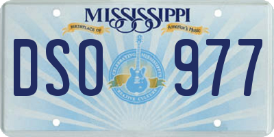 MS license plate DSO977