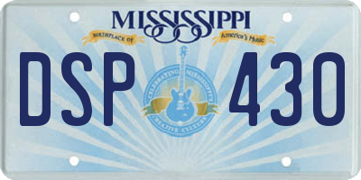 MS license plate DSP430