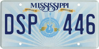 MS license plate DSP446