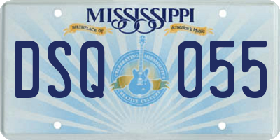 MS license plate DSQ055