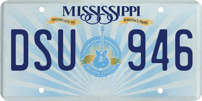 MS license plate DSU946