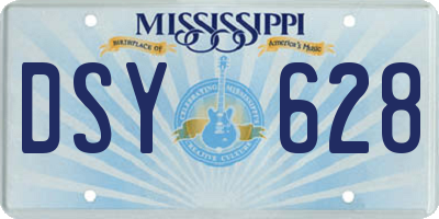 MS license plate DSY628
