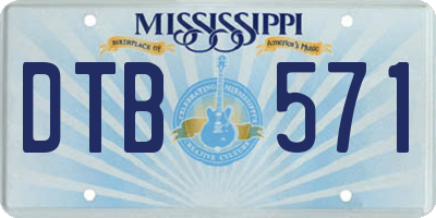 MS license plate DTB571
