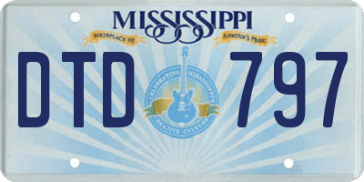 MS license plate DTD797