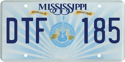 MS license plate DTF185