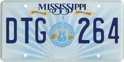 MS license plate DTG264