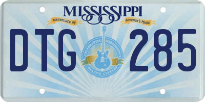MS license plate DTG285
