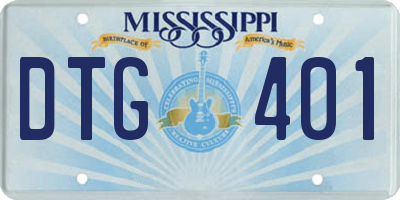 MS license plate DTG401