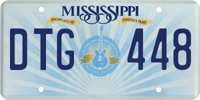 MS license plate DTG448