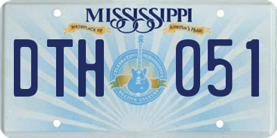 MS license plate DTH051