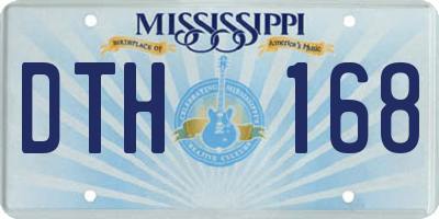 MS license plate DTH168