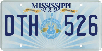 MS license plate DTH526